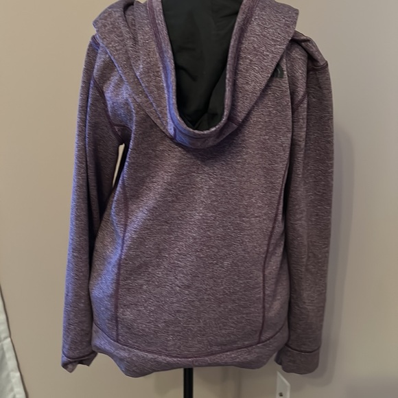 Purple and gray women’s The North Face hooded sweatshirt - Picture 2 of 3